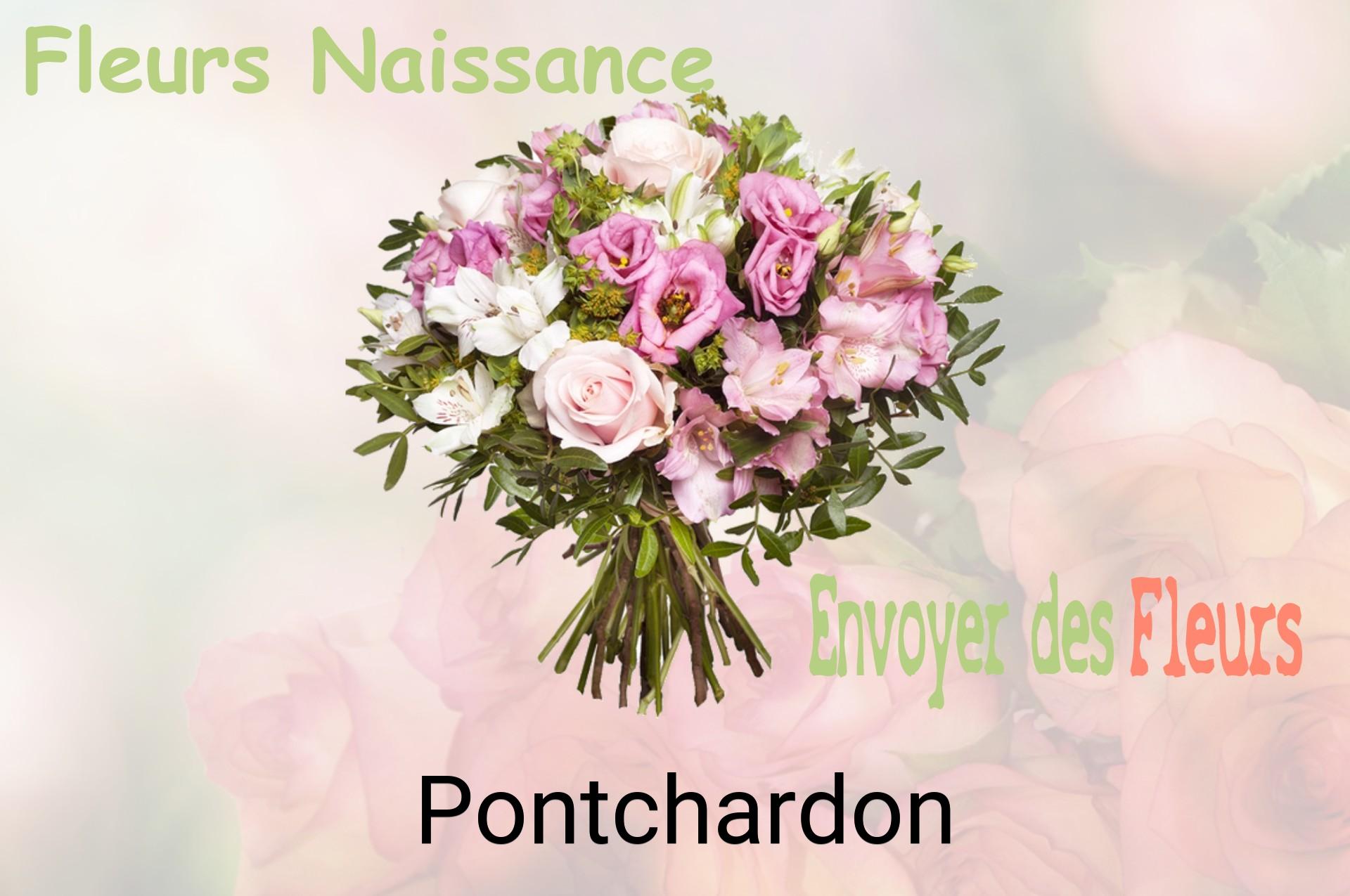 Bouquet de fleurs de naissance livré à Pontchardon